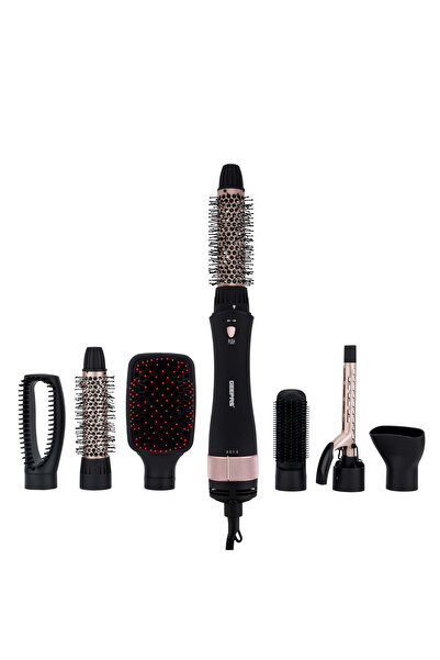 Geepas مصفف شعر ٨ في ١ - GH 86070 | سرعتان و٧ ملحقات | سلك دوار ٣٦٠ درجة مع إ...