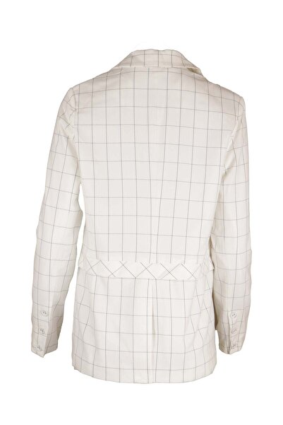 ONLY Lina White Jacket - L, White, 68.5% polyester, 30.4% viscose, 1.1% elastane