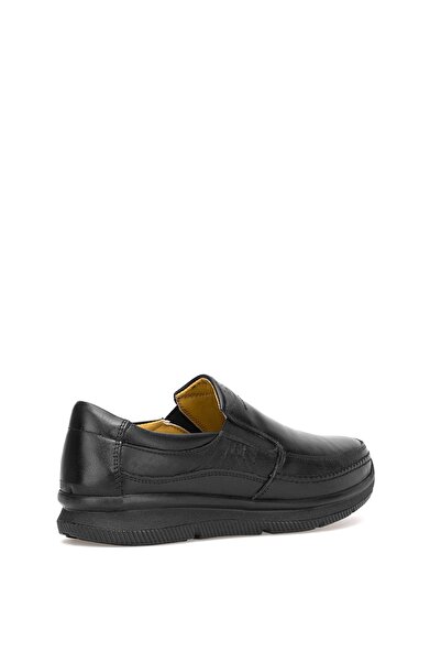 Ayakkabı Fuarı Elit Slbmsn01 Men's Genuine Leather Casual Shoes Black