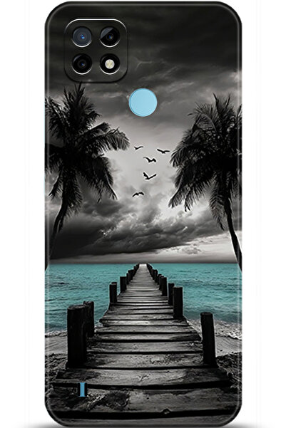 realme C21 Kılıf HD Baskılı Kılıf Uyumlu