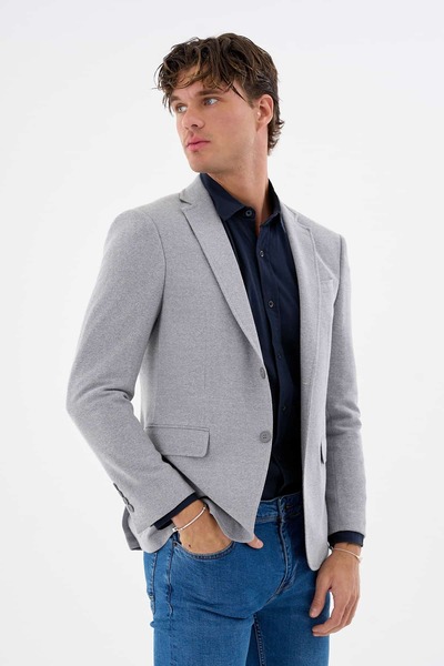 Savira Men's Jacket Knitted Fabric Full Lycra Ty89763Gh30 New Season