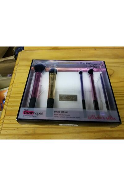unbrand Luxury Makeup Brush Gift Set, 5 Pieces, Special Collector's Edition, American Brushes
