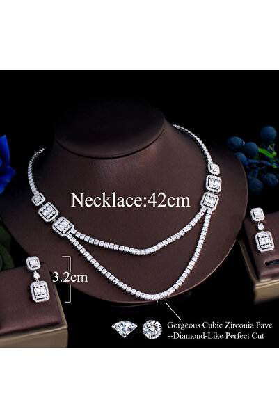 Generic Necklace and Earrings Set