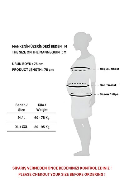 KATLİN MATERNİTY WEAR Hamile Boğazlı Yaka Triko Kazak