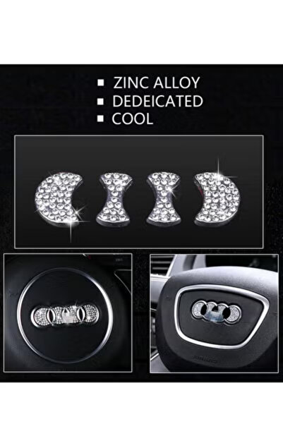 Fstyle Crystal sticker compatible with Audi steering wheel