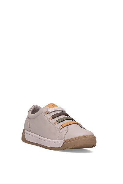 Mammamia D25Ka-240 Women's Genuine Leather Casual Shoes Gray