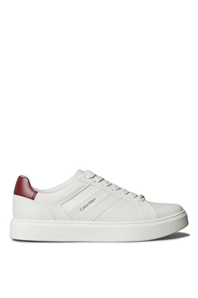 Calvin Klein Beyaz Erkek Günlük Ayakkabı CLASSIC CUPSOLE LACEUP TAPE LTH