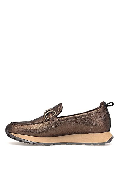 Mammamia D25Ka-7055 Women's Genuine Leather Casual Shoes Copper