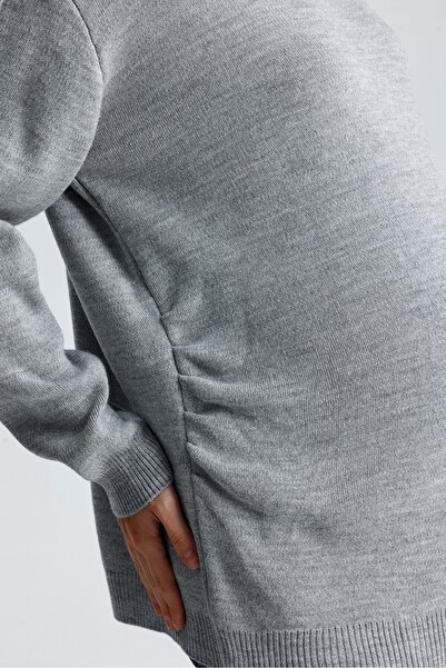 KATLİN MATERNİTY WEAR Hamile Boğazlı Yaka Triko Kazak