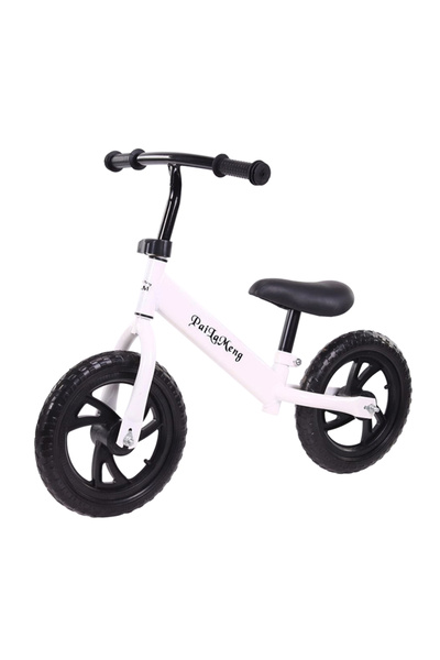 NBW Balance bike without pedals for beginners, 2-5 years, White, Equipment