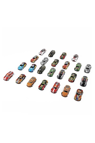 MYONNA IT & E- COMMERCE Pull Back Toy Car Set, 1:43, 24 Pieces, Multicolor, Plastic - MYONNA