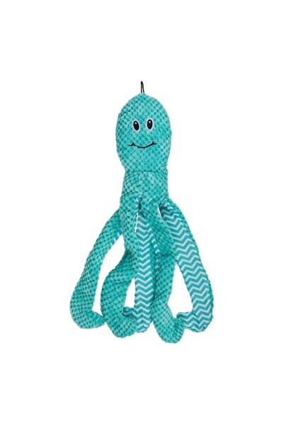 MYONNA IT & E- COMMERCE Plush Octopus Dog Toy, Polyester, Turquoise, 43 cm, MYONNA