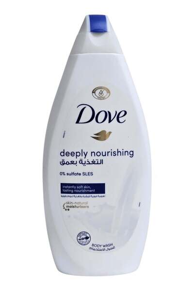Dove Shower Gel Deep Nourishment for Instant Skin Relief, Sulfate & Paraben Free, 500ml