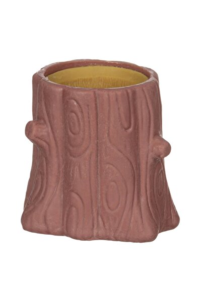 MYONNA IT & E- COMMERCE Anti-Stress Pop-Up Toy Log with Squirrel, Brown Silicone, Ø5.5 cm x H6 cm