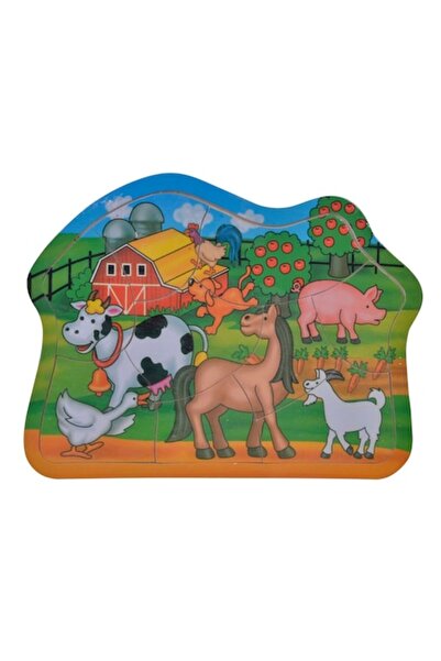 SHOPIENS Puzzle Lemn Educativ Animale, 9 Piese, Multicolor, 17.8x23.8 cm, MYONNA IT & E- COMMERCE ®