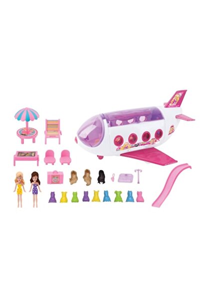 MYONNA IT & E- COMMERCE Set avion pentru păpuși, multicolor, 20 de piese, vârstă 3+ ani