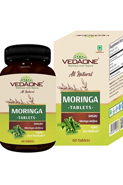 VedaOne أقراص المورينجا الطبيعية الفاخرة، ٧٥٠ ملغ لكل قرص | ٦٠ قرصًا | ١٠٠٪ ع...