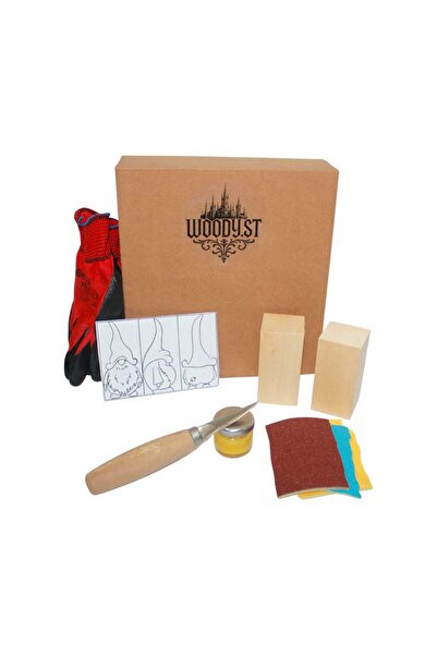 Woody.st Ahşap Şapkalı Oduncu Oyma Kendin Yap Hobi Seti – Başlangıç İçin Her ...