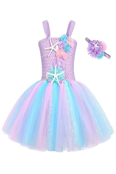 THK Rochie Prințesa Sirenă Ariel, curcubeu - 1 an