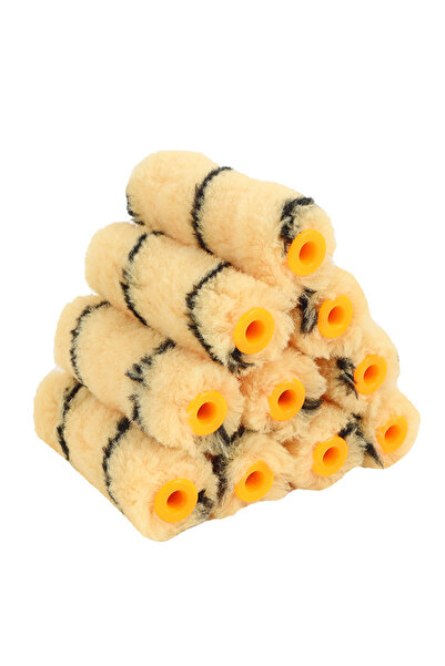 Lawazim Paint Roller Refills 10 Piece 4 Inch - Reusable Lint-Free Rollers for Wall and Furniture