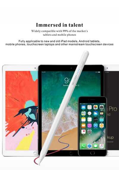 HooToo قلم ايباد بتكنولوجية الاستشعار النشط يدعم راحة اليد. قلم تابلت بوقت عمل حتى 8 ساعات.