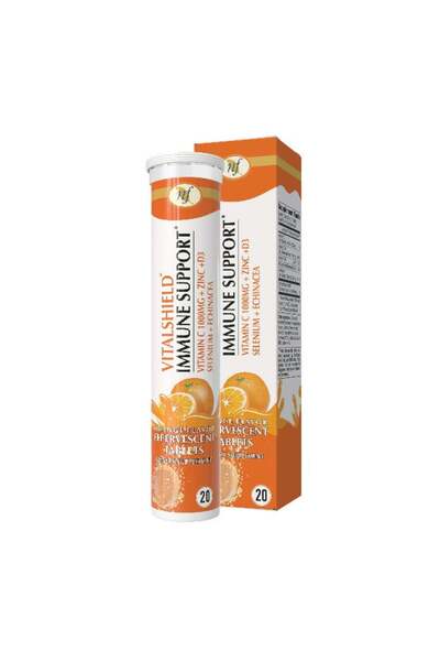 Natural Fervor فيتال شيلد لدعم المناعة فيتامين سي 1000 ملغ + إشنسا + زنك ومكو...