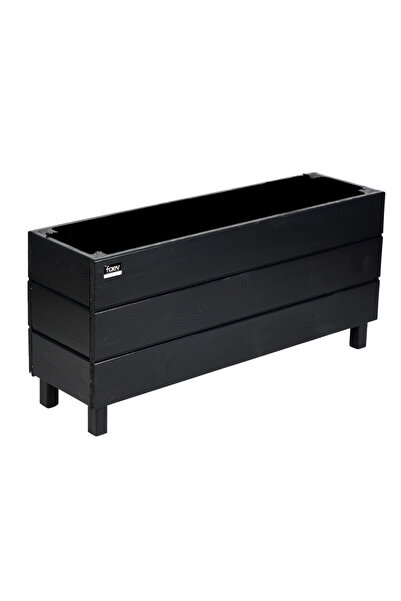 Faev Alaçatı Model Ahşap Saksı 75x27x45cm Dış Mekan Dekoratif Bahçe & Balkon ...