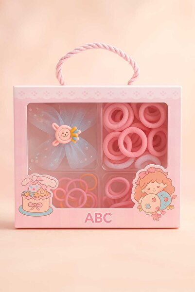 JHTshop Kutulu Kız Çocuk Toka Seti