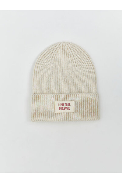 LC Waikiki Girls' Beret with Letter Embroidery