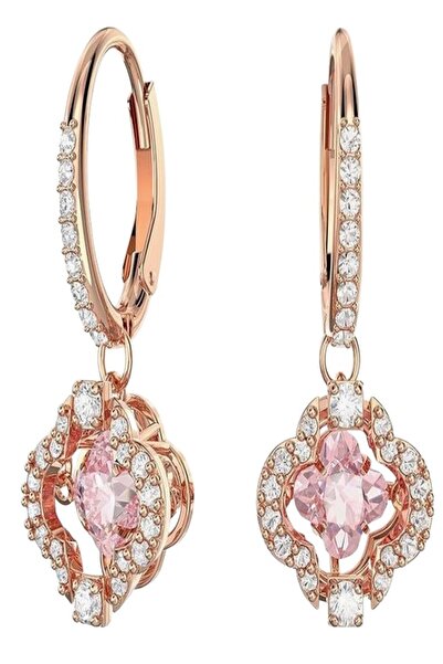 THK Swarovski crystal earrings, Sparkling Dance, rhombus, Gold