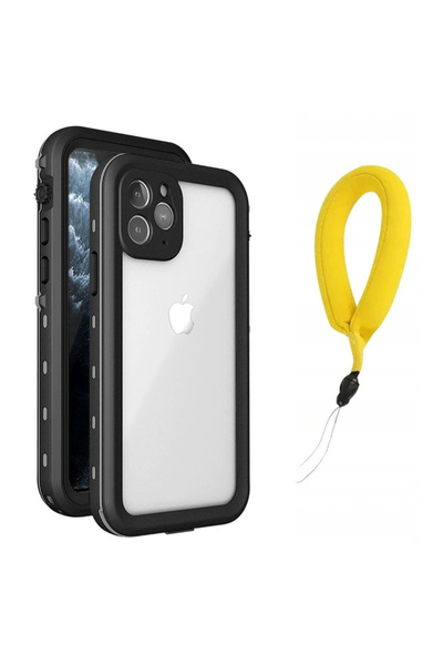 Other Carcasă impermeabilă + curea pentru Apple iPhone 12 Mini (negru)