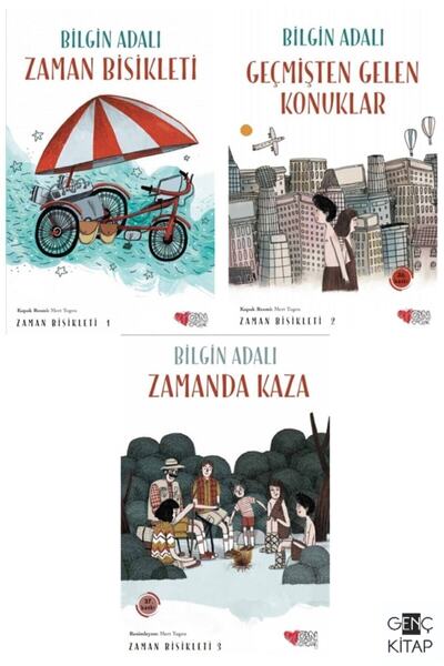 Can Yayınları Zaman Bisikleti 3 Kitap Set Bilgin Adalı Geçmişten Gelen Konukl...