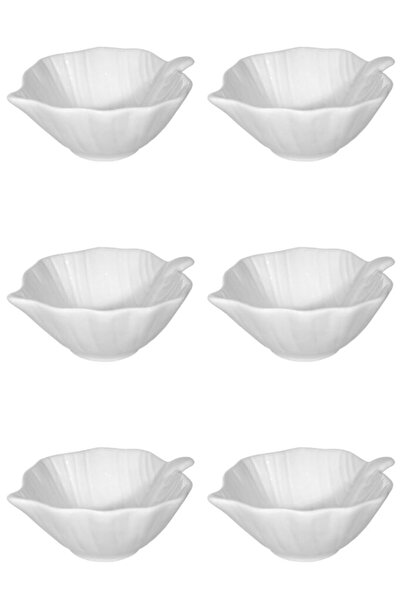 Vervo.ro pentru minți curioase Set of bowls, 6 pieces, 120 ml, Porcelain, Ivory white