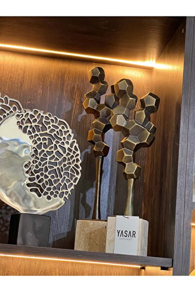 YASAR CONCEPT Honeycomb Traverten Mermer Dekor