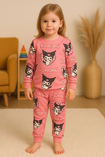 Arya Nisa Kids SET DE PIJAMĂ SEZONIERĂ CU IMPRIMARE CU CARACTERE KUROMI, 100%...