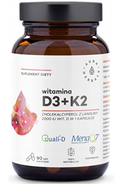 Other Aura Herbals Vitamina D3 2000 UI + K2 90 capsule