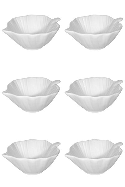 Vervo.ro pentru minți curioase Set of bowls, 6 pieces, 120 ml, Porcelain, Ivory white