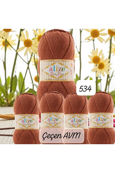 ÇEÇEN HOME (5 قطع) 534 خيط حياكة يدوية بيبي بيست - سترة - قبعة - هوبي 240 متر...