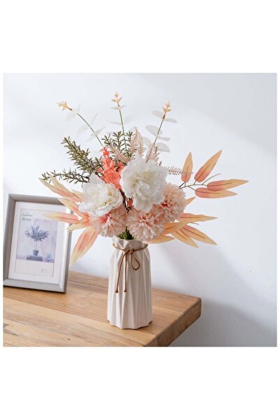 Arabest Artificial Peony Dandelion Bouquet For Wedding Home Office Party Hotel Window Sill Decoration