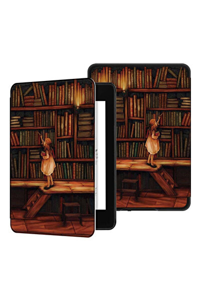 Other Husă inteligentă pentru Kindle Paperwhite 4 (Fată de bibliotecă)