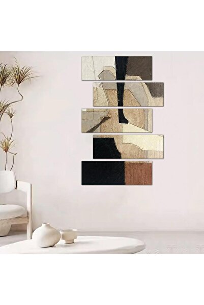 Generic Modern Abstract Art Wall Panel - 24071 - Divided into five graduated pieces - 2