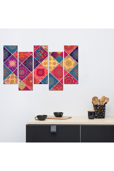 Generic Wall panel - decorations - 685-f - divided into five graduated pieces - 2