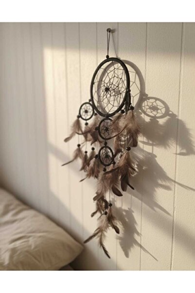 NETAVANTAJ Boncuklu Rüya Düş Kapanı Turkuaz Dream Catcher Siyah