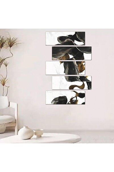 Generic Modern Abstract Art Wall Panel - 24068 - Divided into five graduated pieces - 2