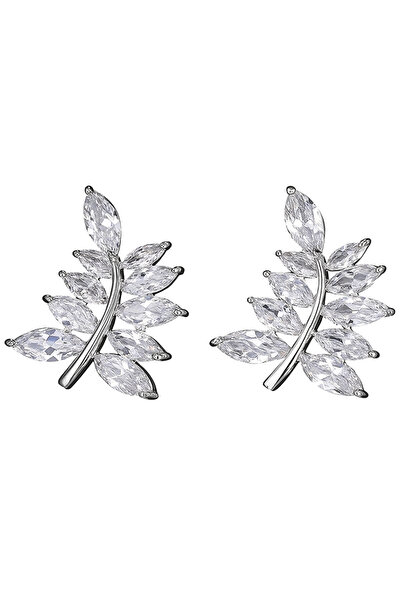 OEM Elegant Branch Zirconia Bridal Earrings