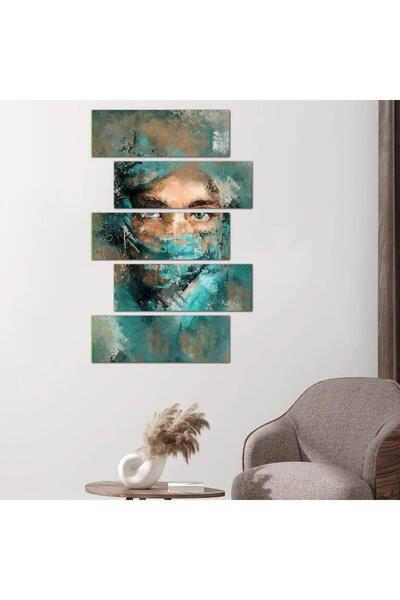 Generic Wall panel, artwork of a woman - 24576 - divided into five graduated pieces - 2