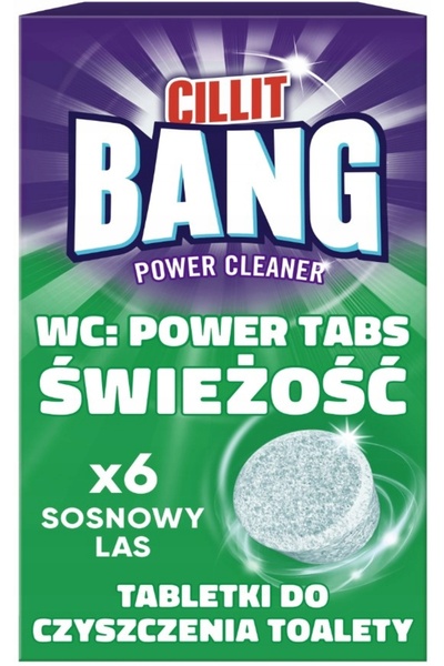 BRK ACCESSORY CILLIT BANG WC toilet cleaning tablets with Pine Forest scent, 6 pcs.