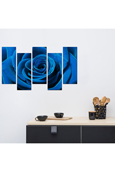 Generic Wall panel - rose - 1511 - divided into five graduated pieces - 2