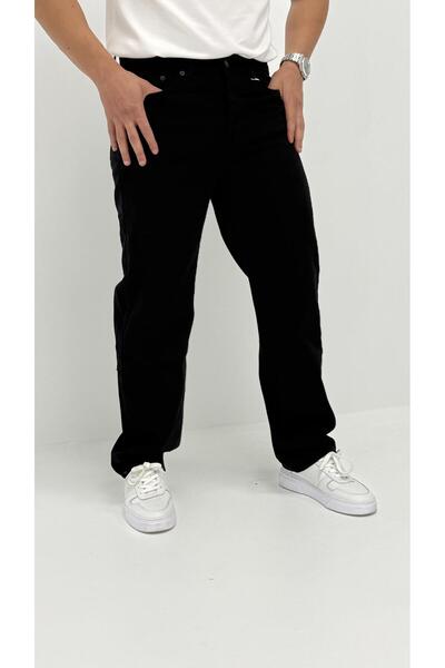 byediz Megan Baggy Denim Siyah Erkek Jean Pantolon