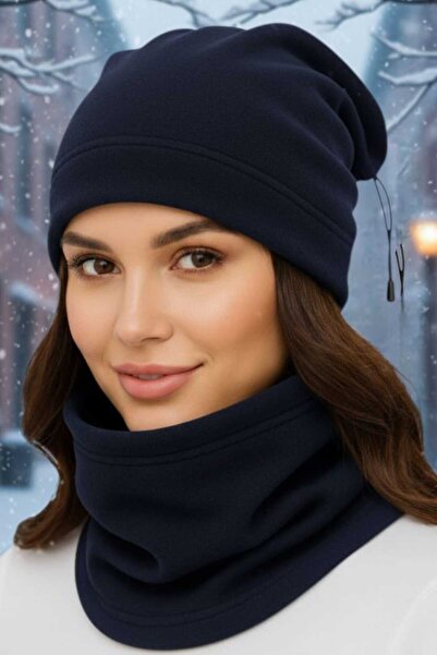 Mood Agenda طقم قبعة صوفية وطوق للرقبة للنساء